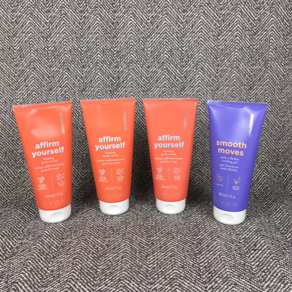 Avon Affirm Yourself Crepey Skin Firming Cream Smooth Moves Cellulite Gel SEALED